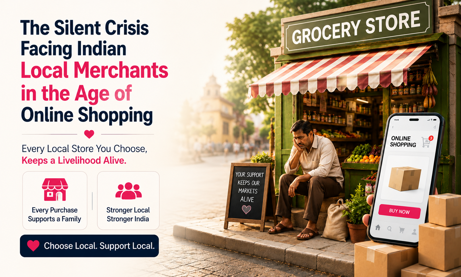 The Silent Crisis Facing Indian Local Merchants in the Age of Online Shopping